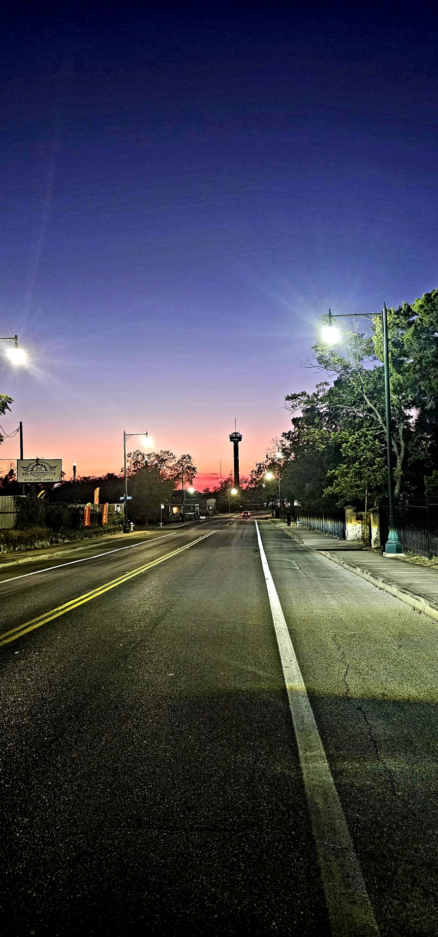 San Antonio at sunset